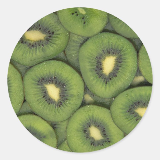 Sticker Rond Yummy Kiwi (Devant)