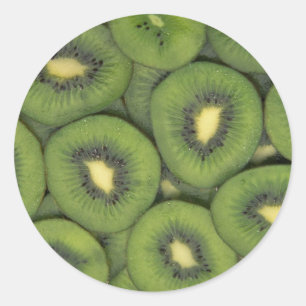 Sticker Rond Yummy Kiwi