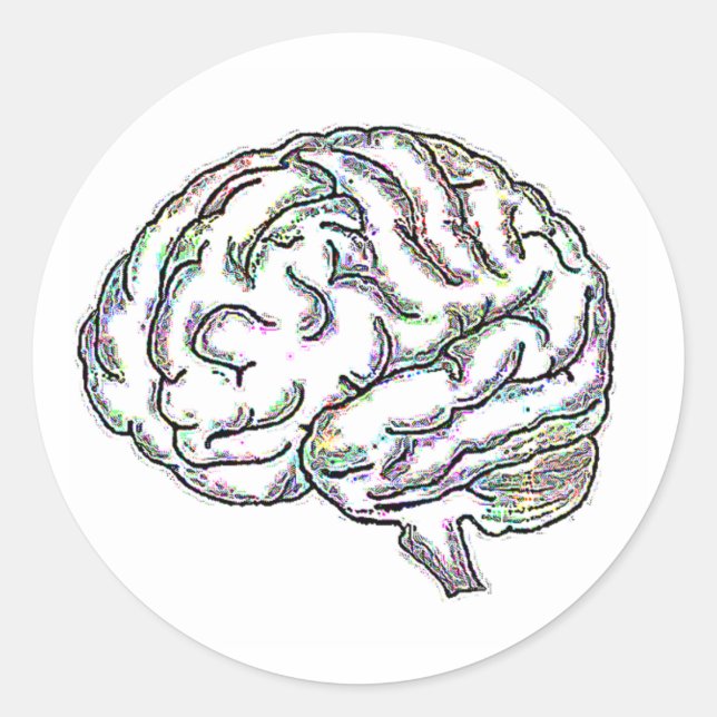 Sticker Rond Zany Brainy (Devant)