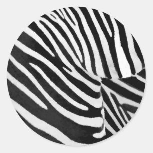 Sticker Rond Zebra Stripes#3_