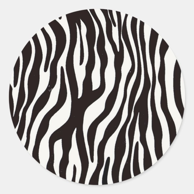 Sticker Rond Zebra Stripes Mix & Match Collectables - (Devant)