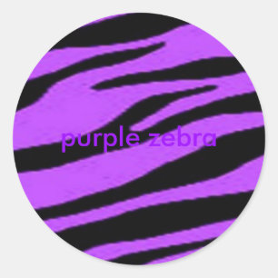 Sticker Rond zèbre pourpre, zèbre pourpre