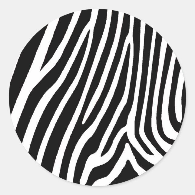 Sticker Rond zebrin skin (Devant)
