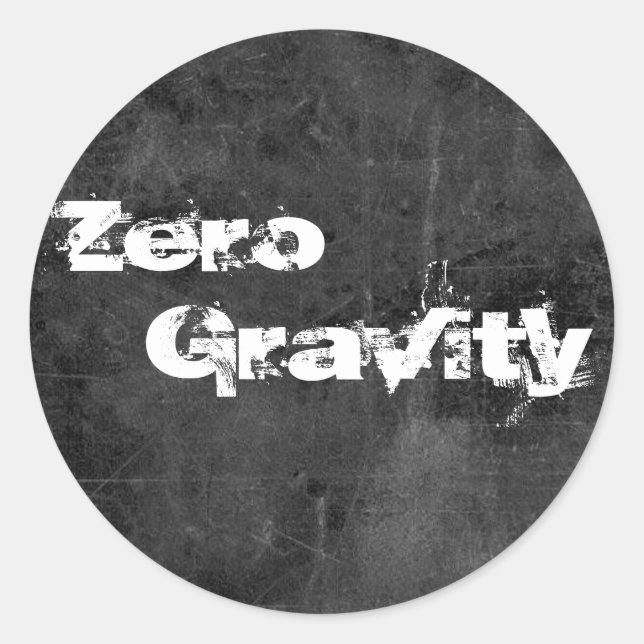 Sticker Rond Zéro, Gravité 2 (Devant)