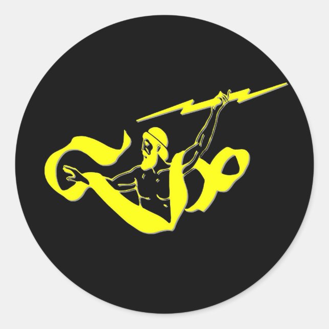 Sticker Rond Zeus (Devant)