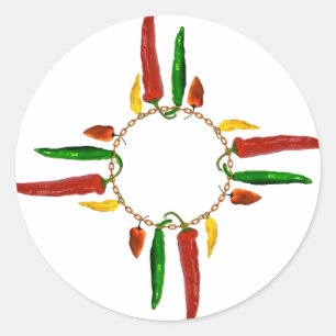 Sticker Rond Zia du Chili