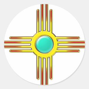 Sticker Rond Zia Soleil