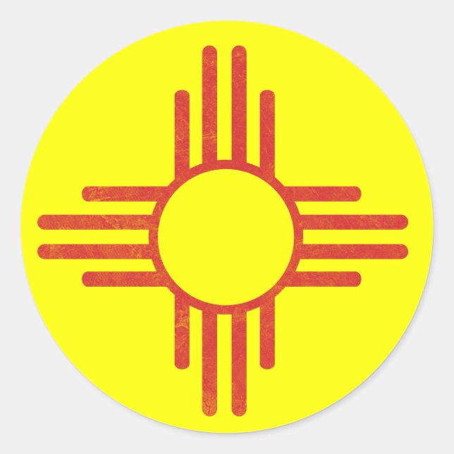 Sticker Rond Zia Vintage (Devant)