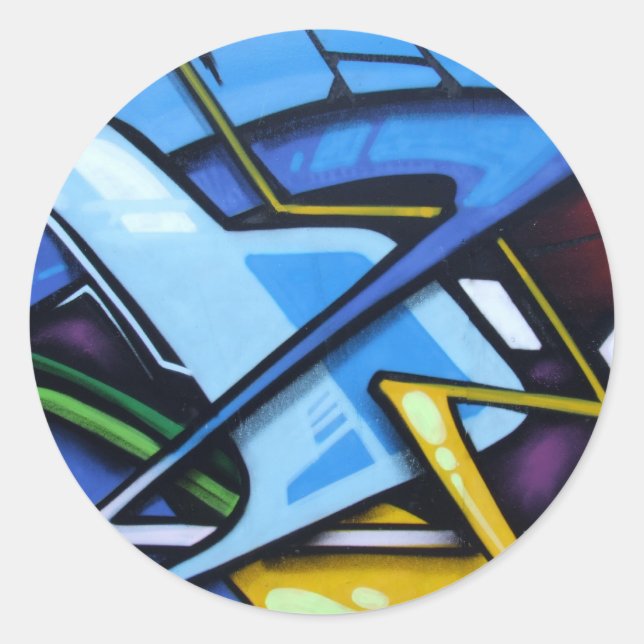 Sticker Rond ZigZag (Devant)