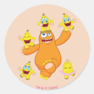 Sticker Rond Zingoz et Zangoz Fun