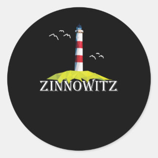 Sticker Rond Zinnowitz Island Usedom Ostsee Beach Souvenir