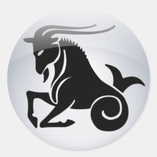 Sticker Rond Zodiac Capricorne