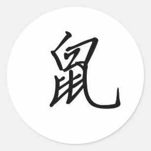 Sticker Rond Zodiaque chinois - Rat