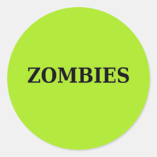 Sticker Rond Zombie