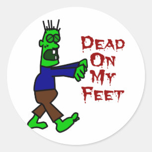 Sticker Rond Zombie