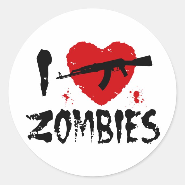 Sticker Rond Zombies (Devant)