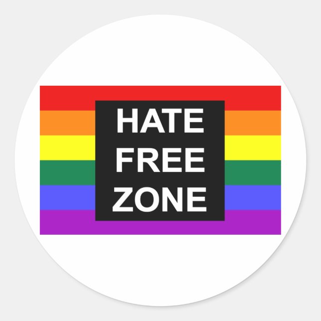 Sticker Rond Zone Haine (Devant)