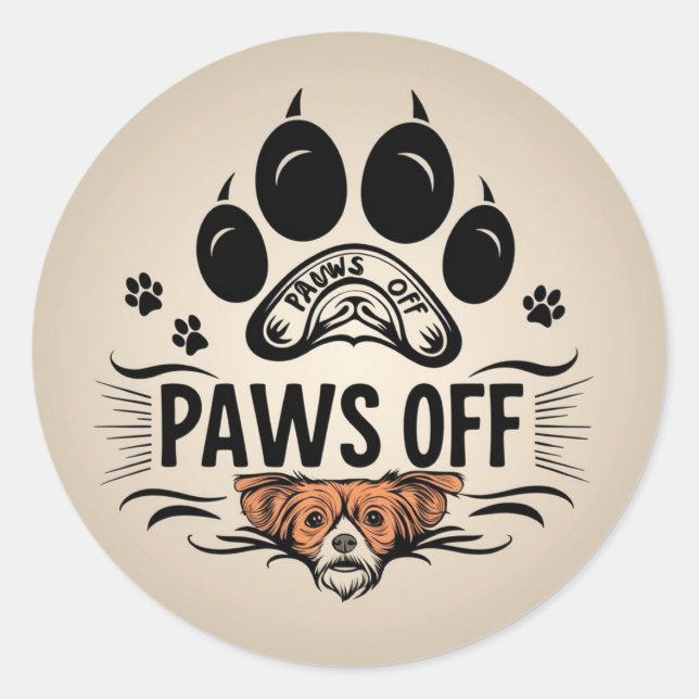 Sticker Rond Zone sans contact (Devant)