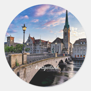 Sticker Rond Zurich, Suisse