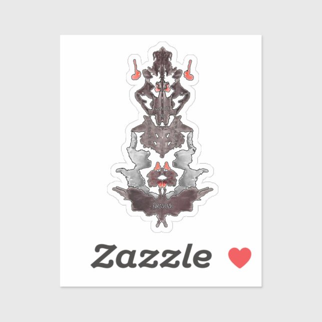 Sticker Rorschach Veut Lire Les Gens (Feuille)