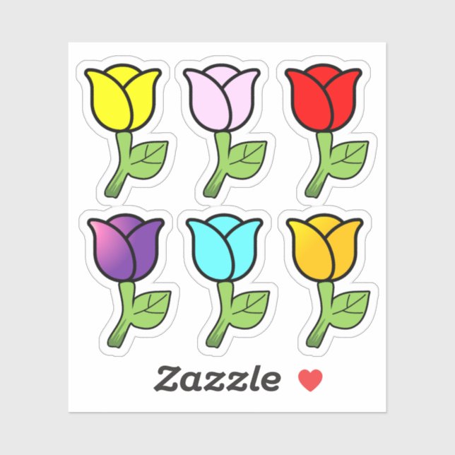 Sticker rose (Feuille)