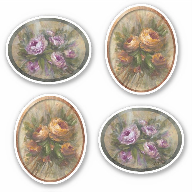 Sticker Rose 315 roses roses (Devant)