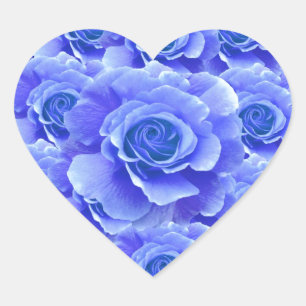Sticker Rose bleu