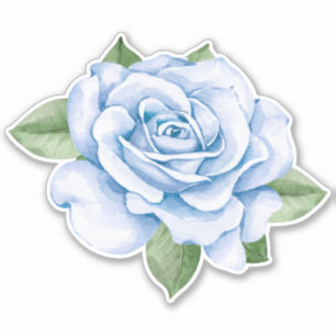 Sticker Rose bleu
