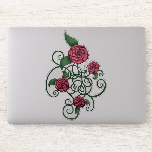 Sticker Rose Cartouche (Ordinateur)