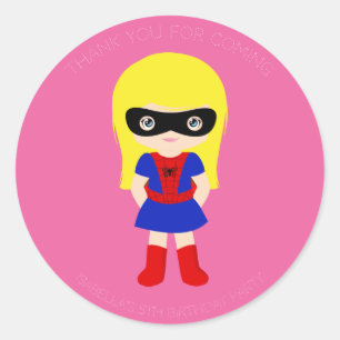 Sticker rose fête d'anniversaire pour les filles s