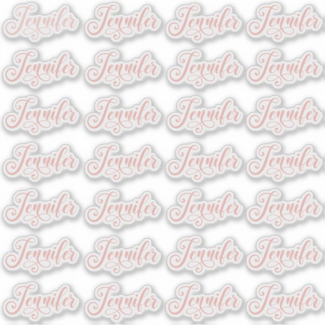 Sticker Rose Gold Rose Déco Jennifer 28 Individuels (Devant)