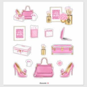 Sticker Rose High Fashion Femmes talons Purse & Accessoire