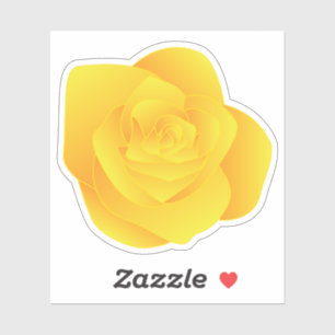 Sticker Rose jaune