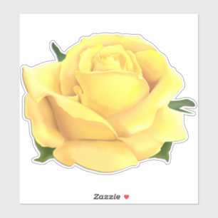 Sticker Rose jaune