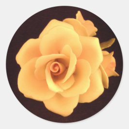 Sticker rose jaune