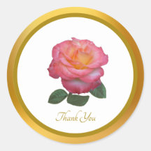 Sticker rose Merci