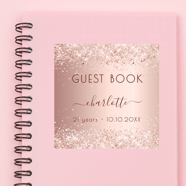 Sticker Rose or confetti anniversaire Guest Book (Créateur téléchargé)