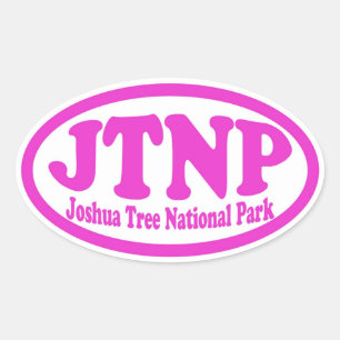 sticker rose ovale du parc national Joshua Tree