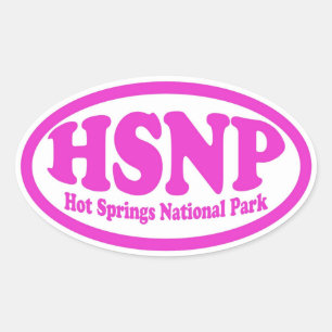 sticker rose ovale Hot Springs National Park