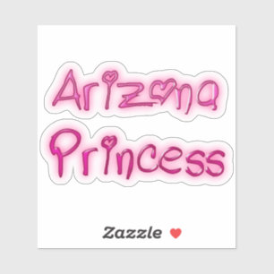 Sticker rose princesse de l'Arizona