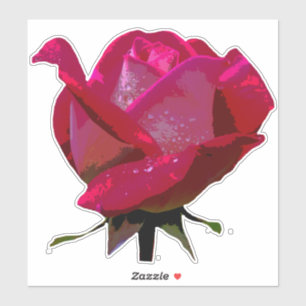 Sticker Rose rouge Thunder_Cove