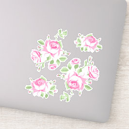 Sticker rose vintage classique