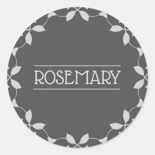Sticker Rosemary Spice Jar Étiquette