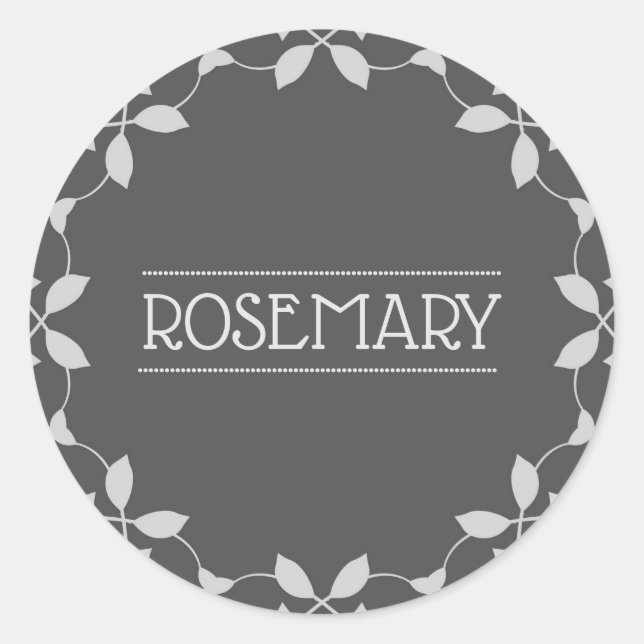 Sticker Rosemary Spice Jar Étiquette (Devant)