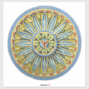 Sticker Rosette architecturale antique n° 2