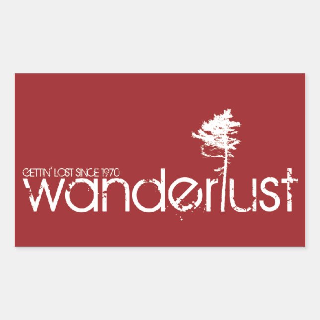 Sticker rouge en boîte (Devant)