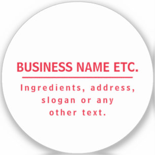 Sticker Rouge et blanc polyvalent