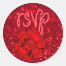 Sticker rouge RSVP