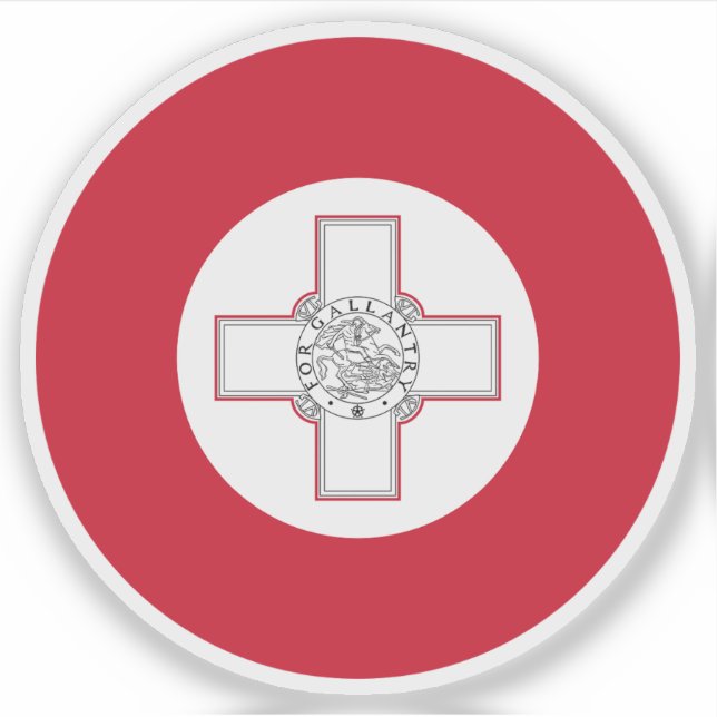 Sticker Roundel de Malte (Devant)