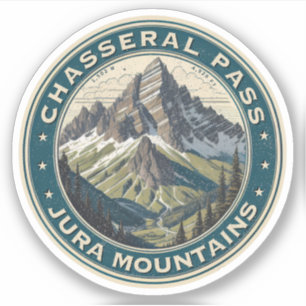 Sticker Route alpine du col de Chasseral : voyage en Suiss